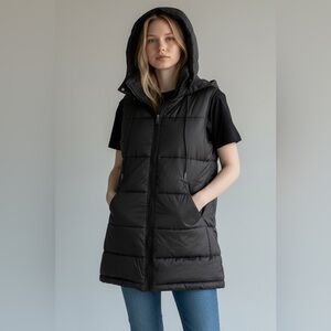 Only Women's Black Puffer Vest SZ: XS